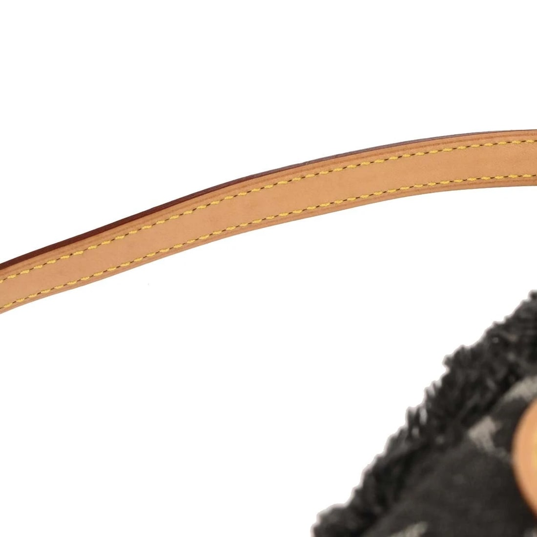 LOUIS VUITTON GRAY MONOGRAM DENIM PATCHWORK POUCHY HANDBAG - 7