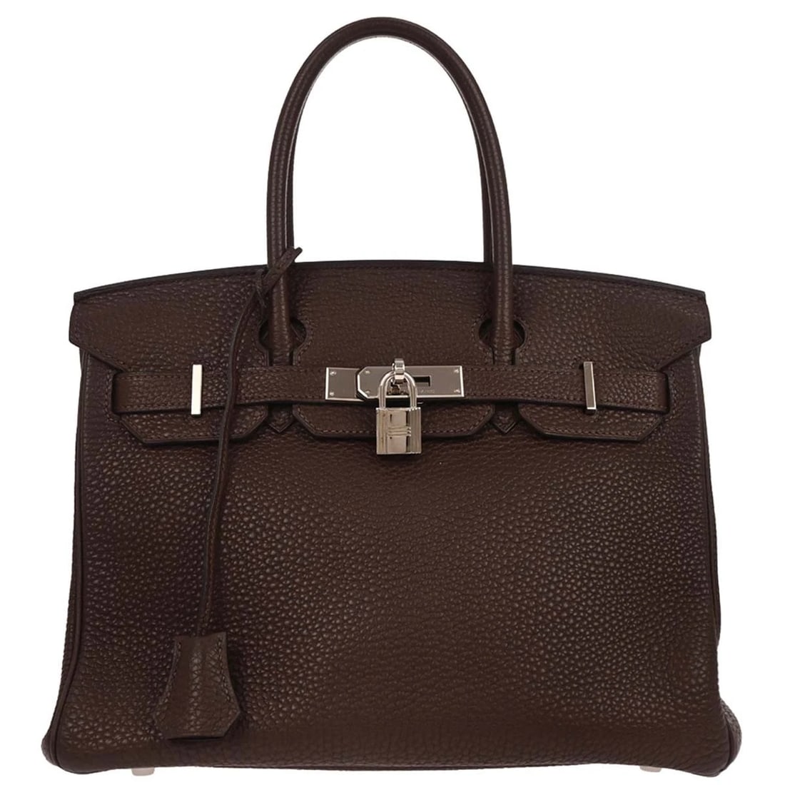HERMES HAVANE TOGO BIRKIN 30 HANDBAG: Hermes Havane Togo Birkin 30 Handbag Brand: HERMÈS Type: Top Handle Bag Material/Exterior Material: Togo leather Color/Exterior Color: Havane Size: W 11.8 x H 8.3 x D 5.9 " Handle Drop. 3.9 " Ac