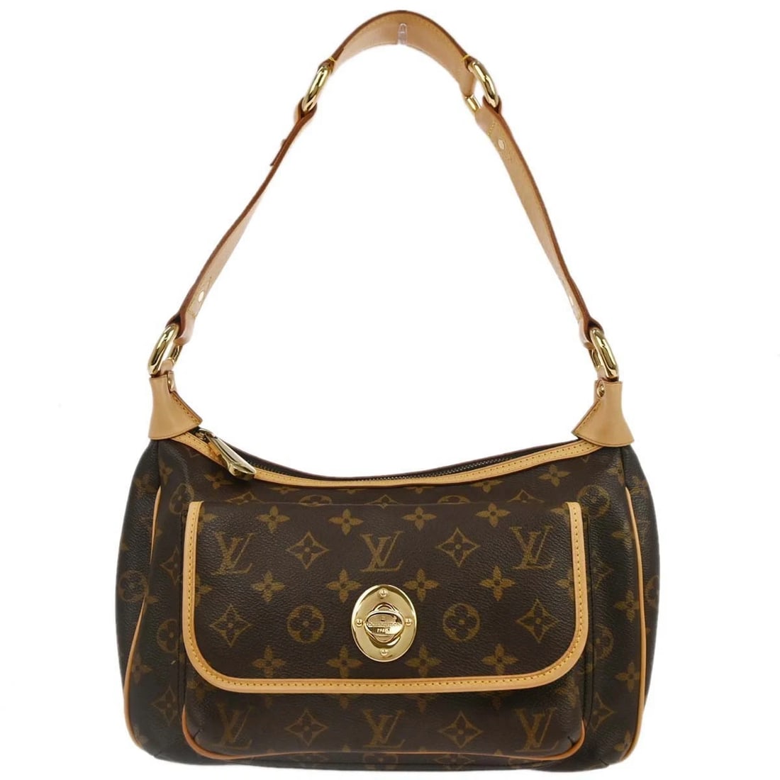 LOUIS VUITTON MONOGRAM TIKAL GM HOBO HANDBAG: Louis Vuitton Monogram Tikal GM Hobo Handbag Brand: Louis Vuitton Type: Hand Bag Material/Exterior Material: Monogram Canvas, Leather Color/Exterior Color: Brown Size: W 11.4 x H 7.1 x D 5.9 " Han