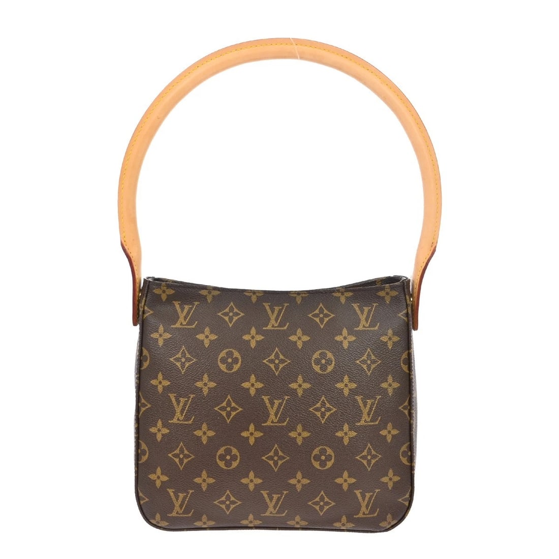 BUYIT/ LOUIS VUITTON MONOGRAM LOOPING MM HANDBAG: BUYIT/ Louis Vuitton Monogram Looping MM Handbag Brand: Louis Vuitton Type: Shoulder Bag Material/Exterior Material: Monogram Canvas, Leather Color/Exterior Color: Brown Size: W 9.1 x H 8.3 x D 3.