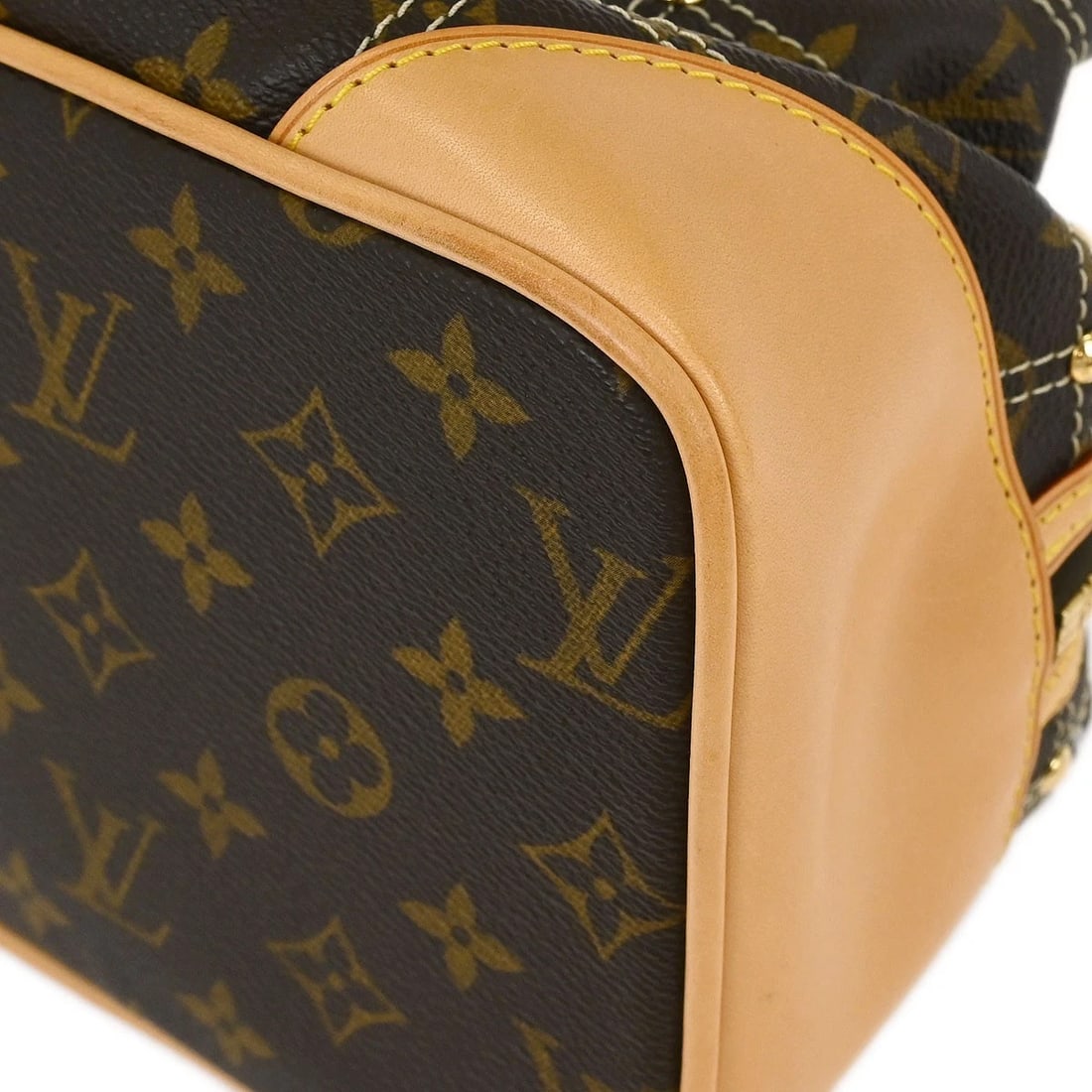 LOUIS VUITTON MONOGRAM RIVETING HANDBAG - 4