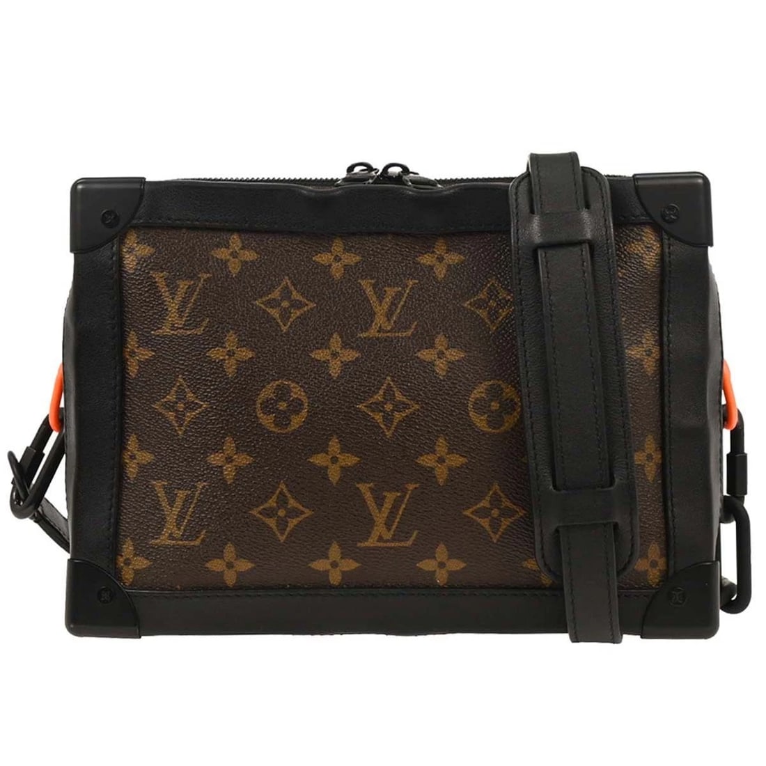 LOUIS VUITTON MONOGRAM SOLAR RAY SOFT TRUNK SHOULDER BAG: Louis Vuitton Monogram Solar Ray Soft Trunk Shoulder Bag Brand: Louis Vuitton Type: Top Handle Bag Material/Exterior Material: Monogram canvas, Leather Color/Exterior Color: Brown, Black, Orange S