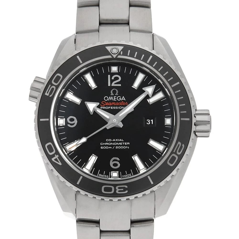 OMEGA SEAMASTER PLANET OCEAN: OMEGA Seamaster Planet Ocean Brand: OMEGA Type: Wrist watch Material: Band MaterialStainless Steel, Case MaterialStainless Steel Color: Black Size: Case:W37.5mm Circumference of Wrist:17.5cm 