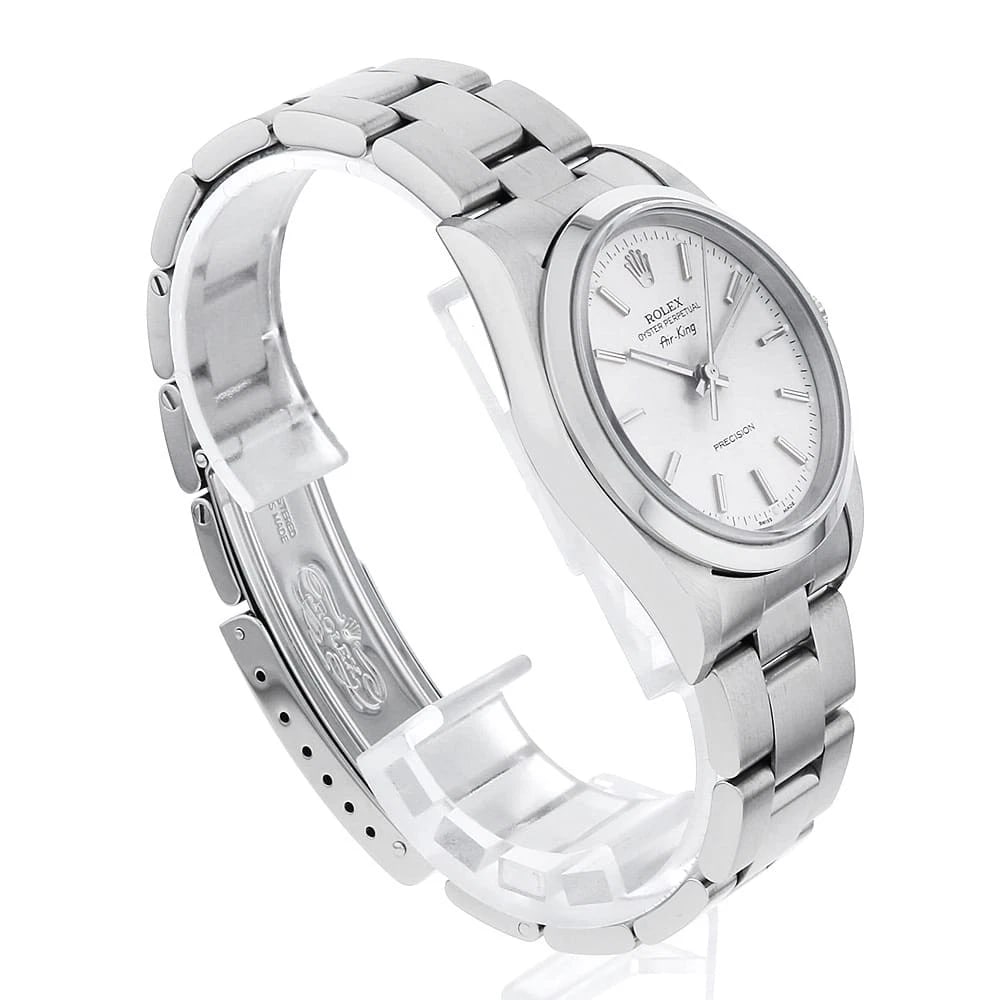 ROLEX AIR KING SILVER - 3