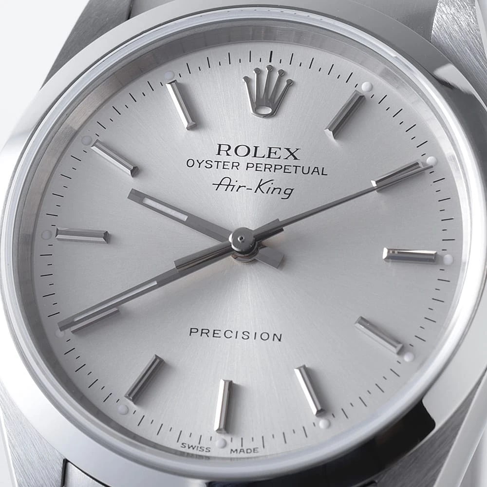 ROLEX AIR KING SILVER - 4