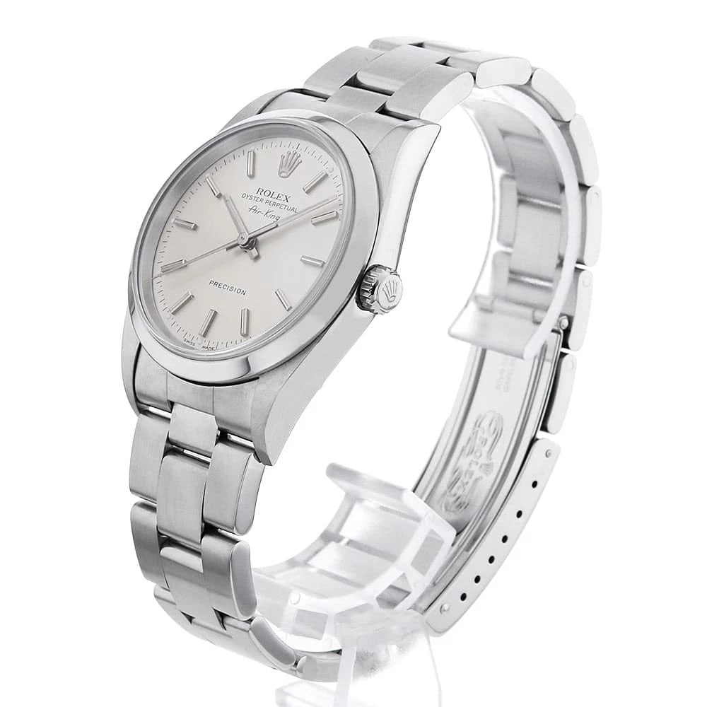 ROLEX AIR KING SILVER - 2