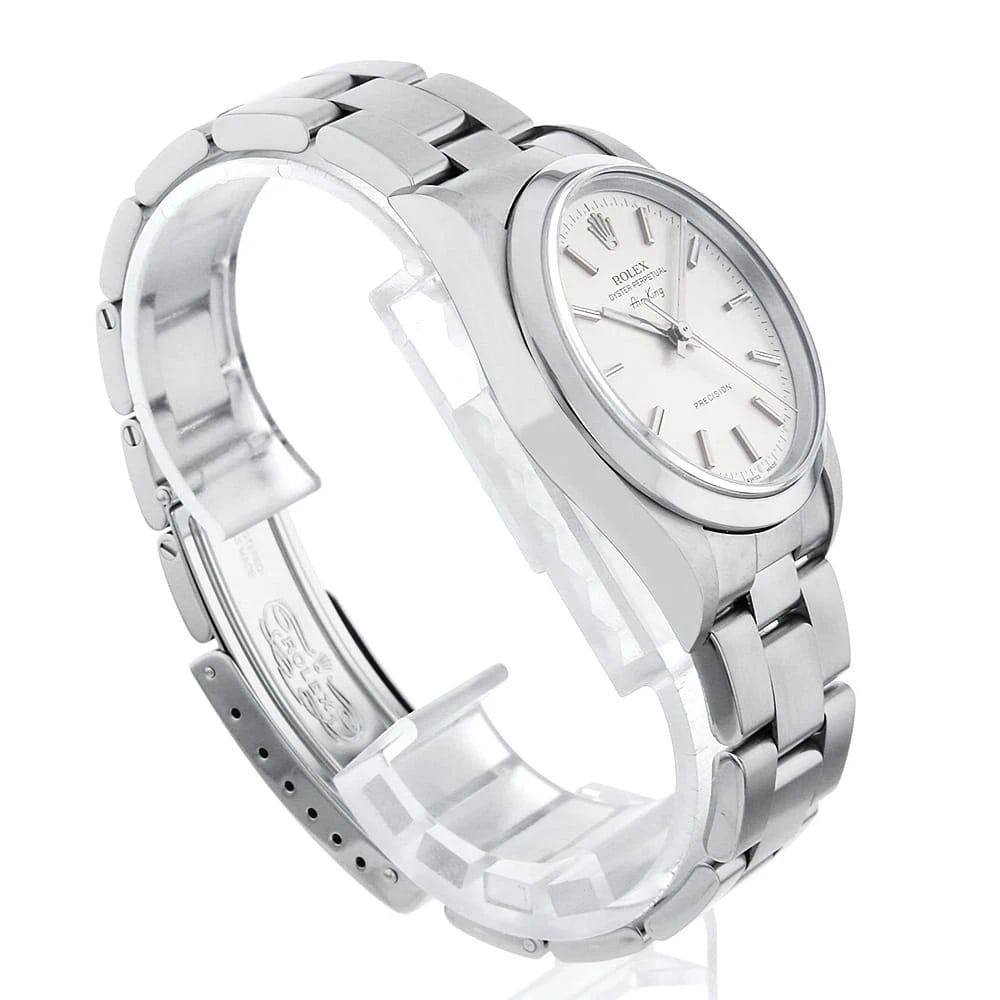 ROLEX AIR KING SILVER - 3