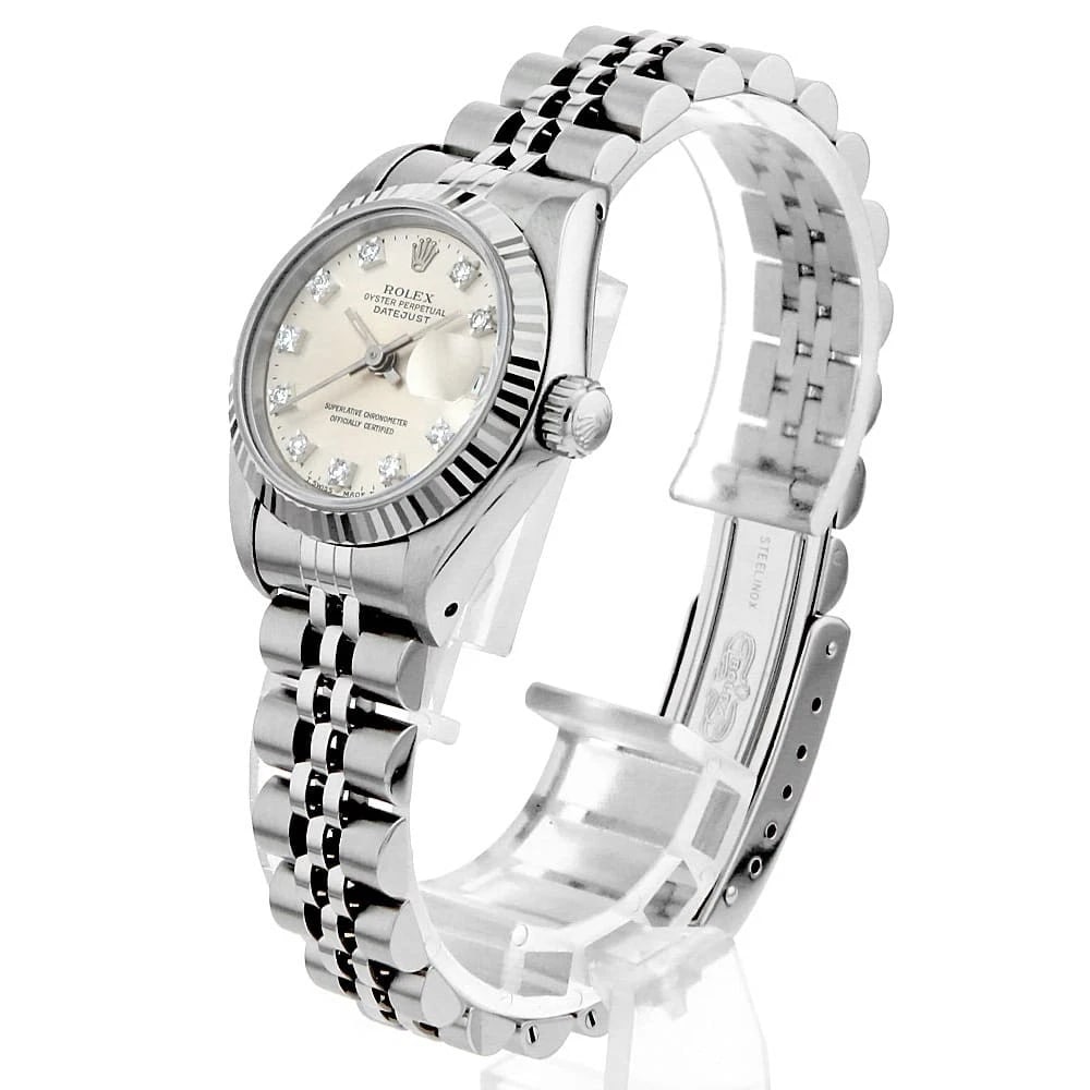 ROLEX DATEJUST DIAMOND SILVER - 2