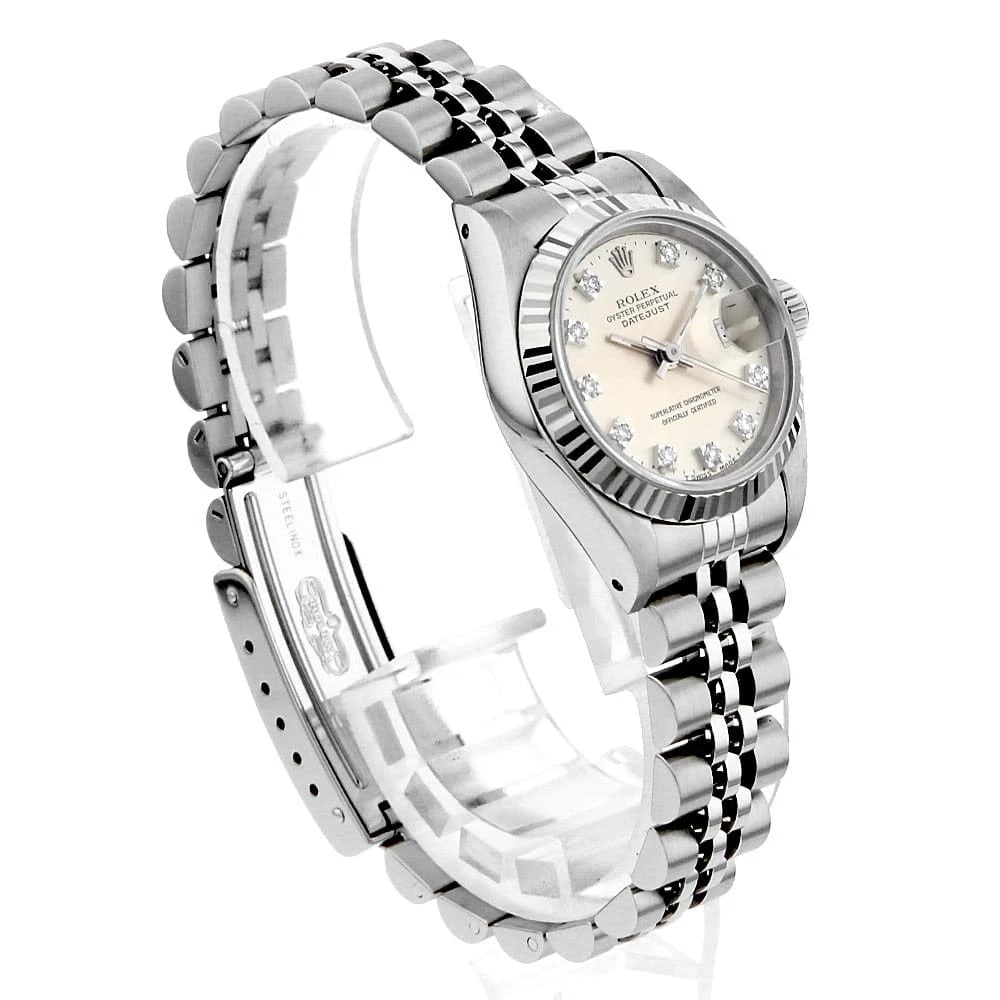 ROLEX DATEJUST DIAMOND SILVER - 3