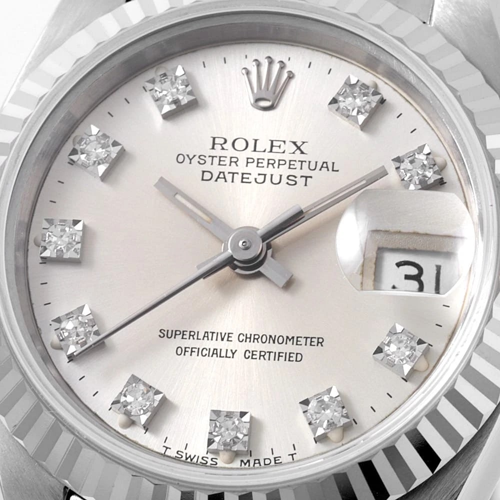 ROLEX DATEJUST DIAMOND SILVER - 4