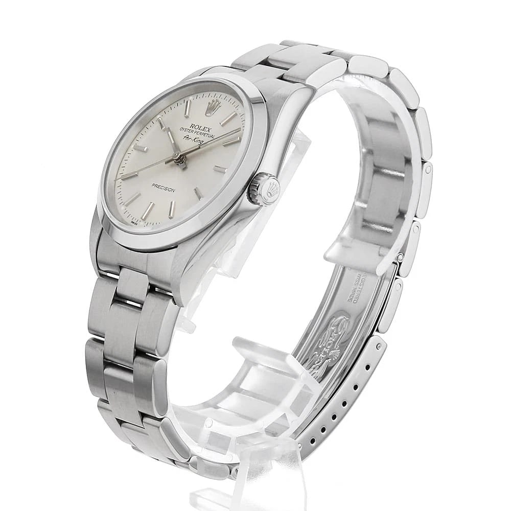 ROLEX AIR KING SILVER - 2