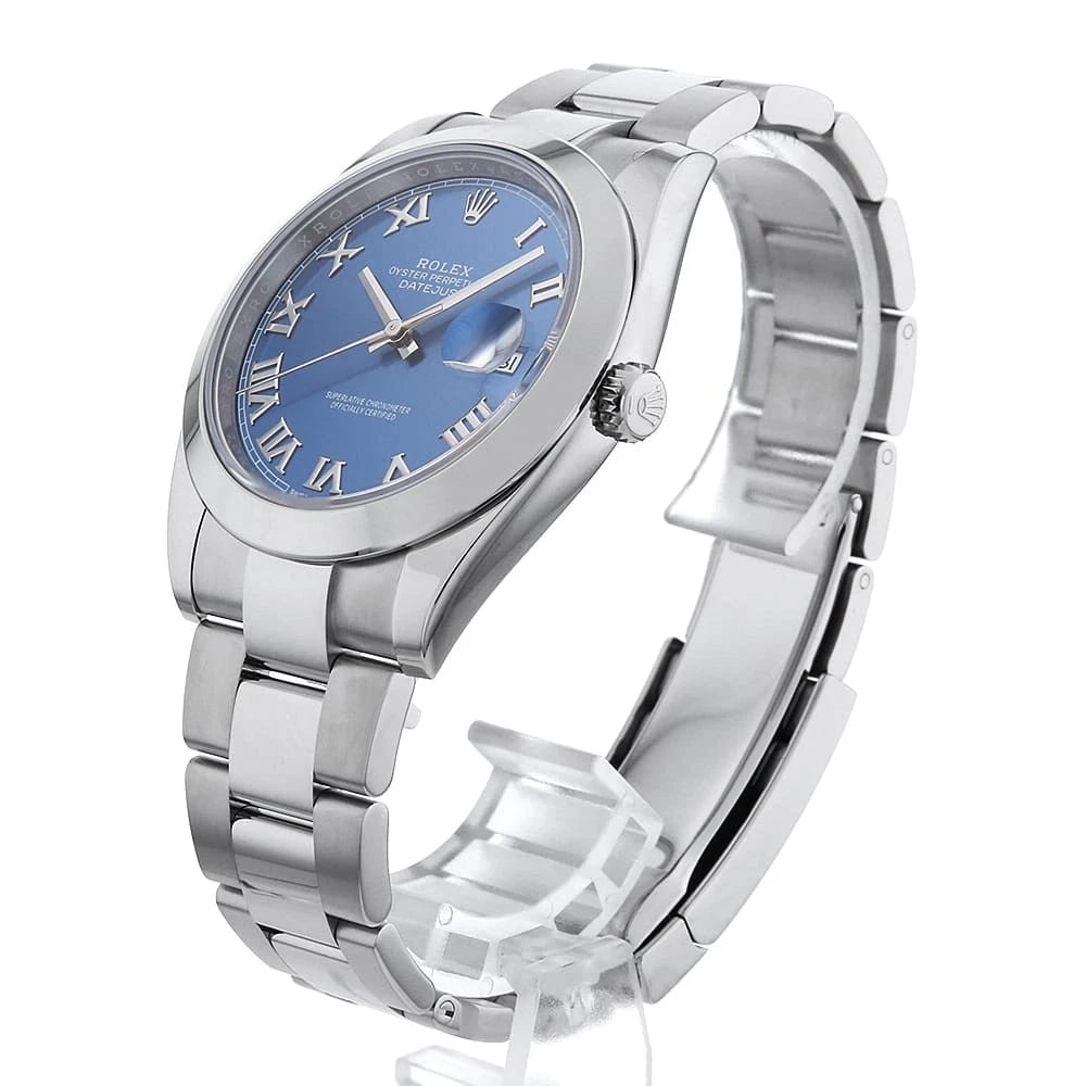 ROLEX DATEJUST BLUE ROME - 2