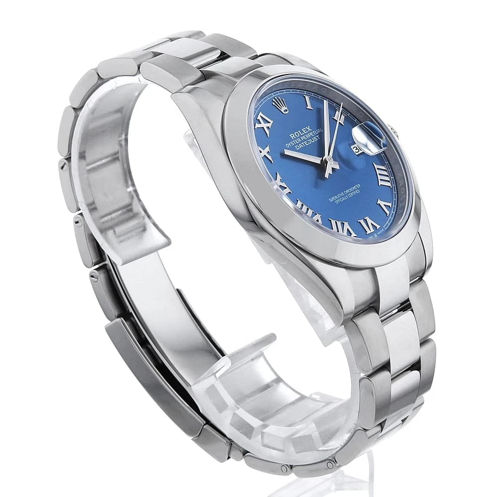 ROLEX DATEJUST BLUE ROME - 3