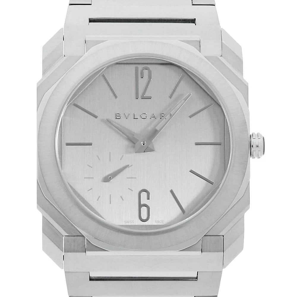 BVLGARI OCTO FINISSIMO: BVLGARI Octo Finissimo Brand: BVLGARI Type: Wrist watch Material: Band MaterialStainless Steel, Case MaterialStainless Steel Color: Silver Size: Case:W40mm Circumference of Wrist:19.5cm 
