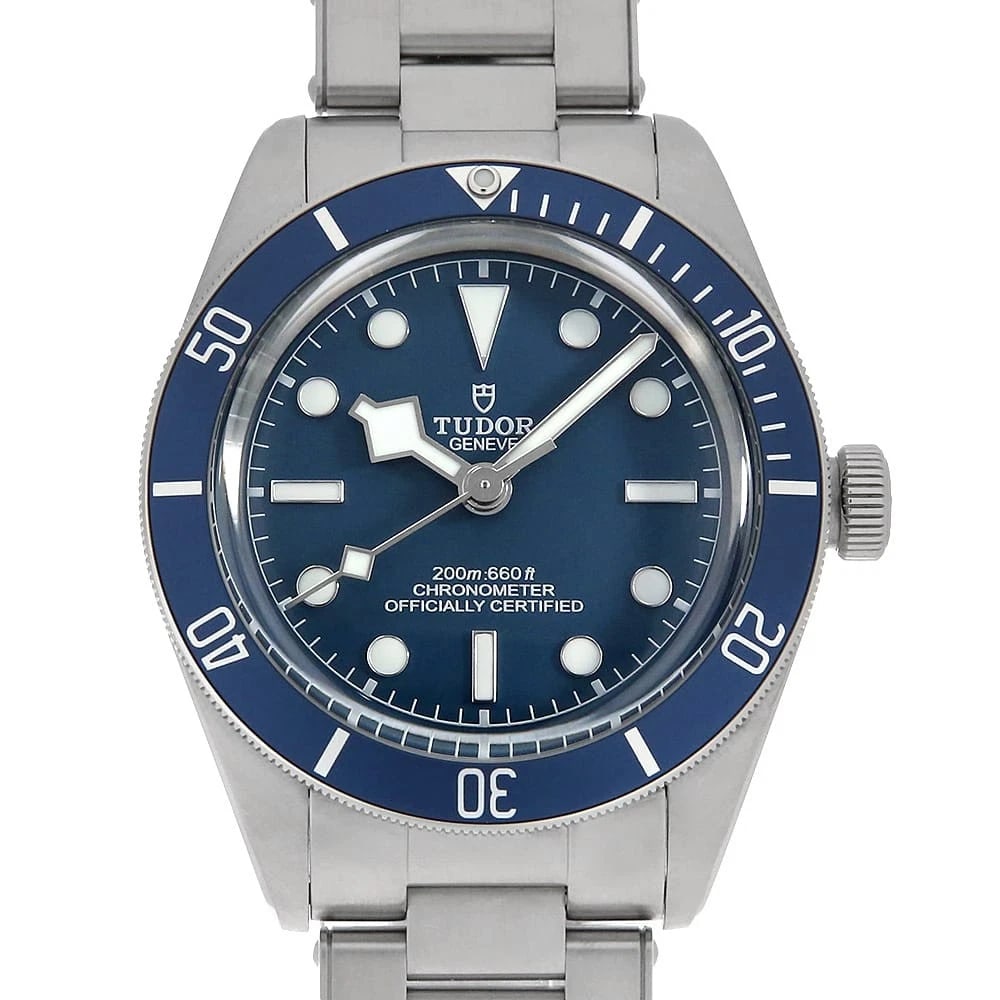 TUDOR BLACK: TUDOR Black Brand: TUDOR Type: Wrist watch Material: Band MaterialStainless Steel, Case MaterialStainless Steel Color: Blue Size: Case:W39mm Circumference of Wrist:20.5cm Accessories: None
