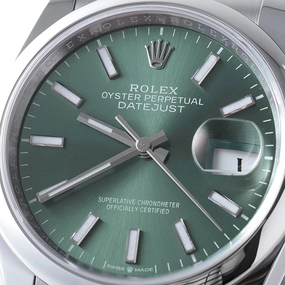 ROLEX DATEJUST MINT GREEN - 4