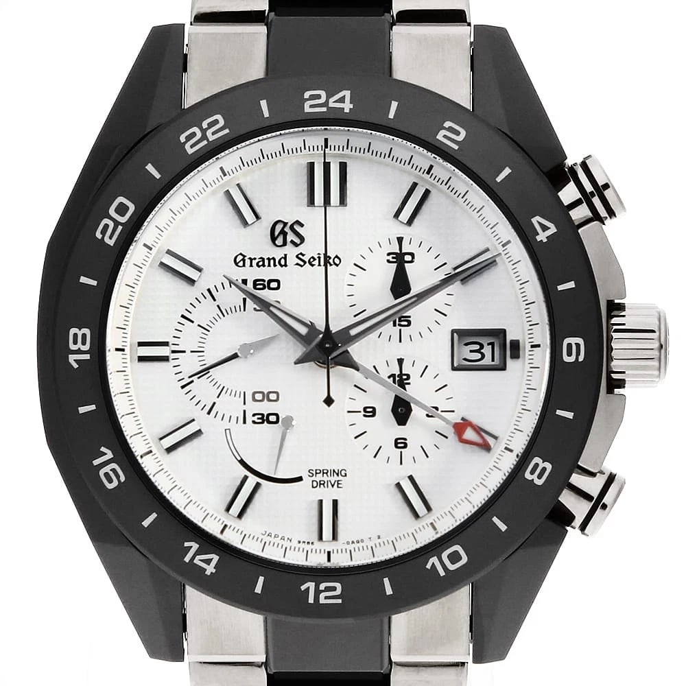 GRAND SEIKO SPORTS COLLECTION: Grand Seiko Sports Collection Brand: Grand Seiko Type: Wrist watch Material: Band MaterialTitanium/ceramic, Case MaterialTitanium/ceramic Color: White Size: Case:W46.4mm Accessories: None