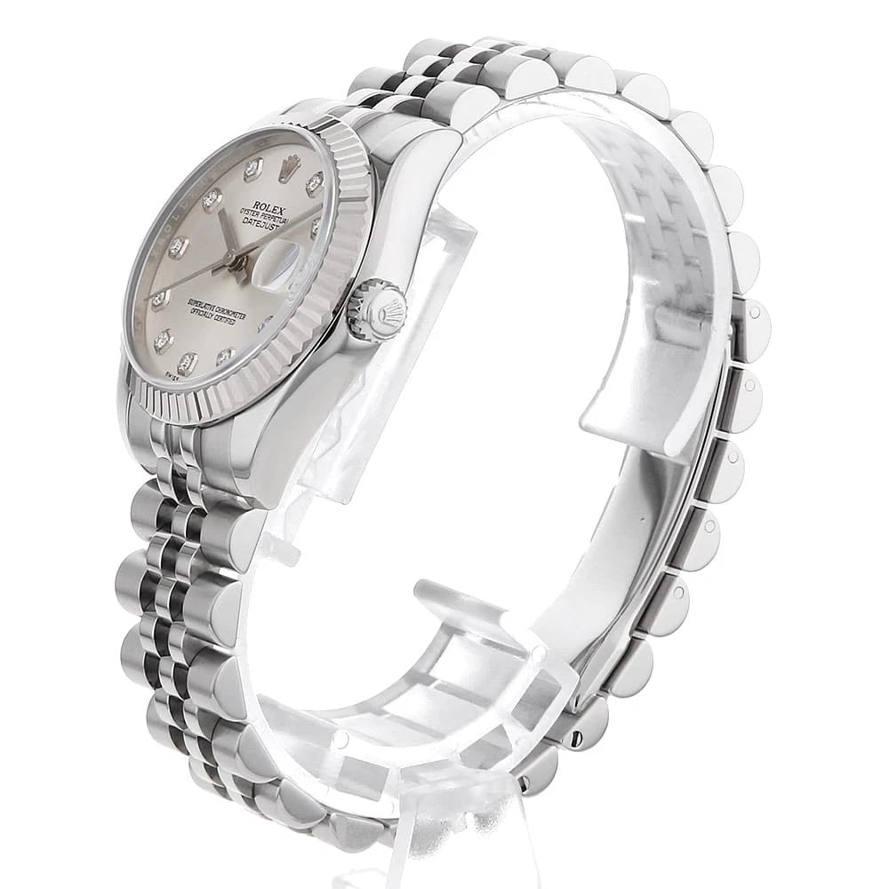 ROLEX DATEJUST DIAMOND SILVER - 2