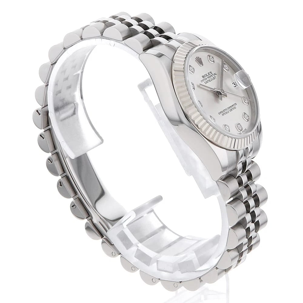 ROLEX DATEJUST DIAMOND SILVER - 3