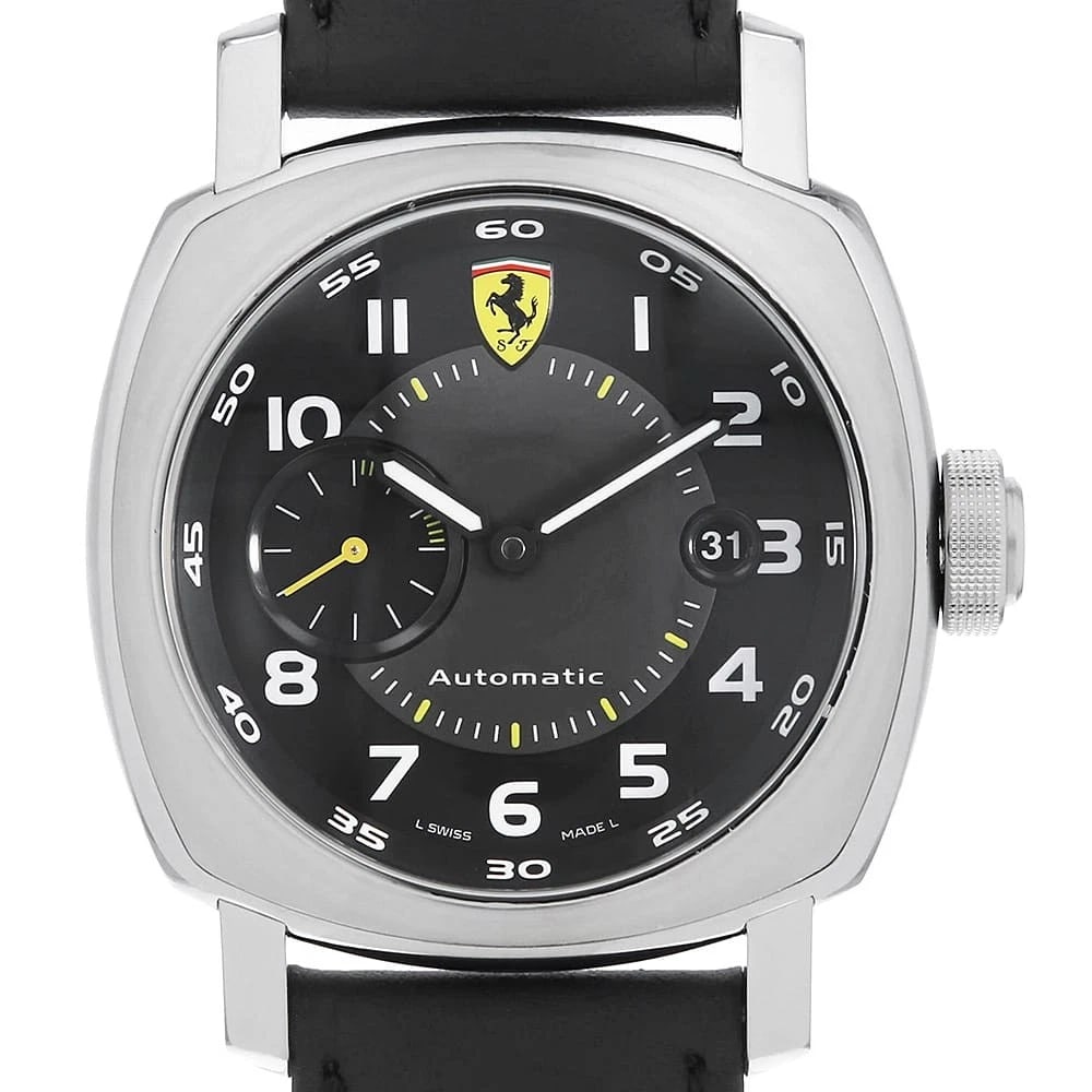 PANERAI FERRARI SCUDERIA: PANERAI Ferrari scuderia Brand: PANERAI Type: Wrist watch Material: Band MaterialCalfskin, Case MaterialStainless Steel Color: Black Size: Case:W45mm Accessories: None Accessories Notice:
