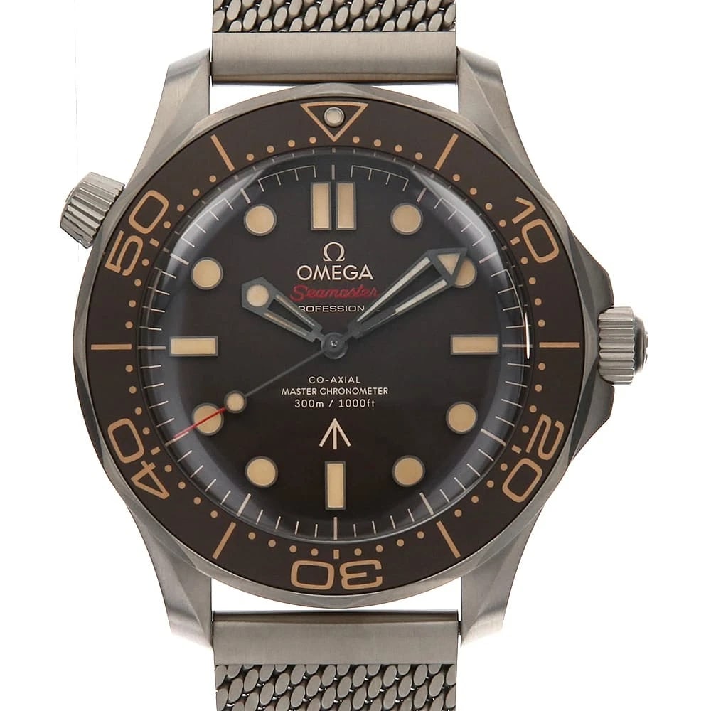 OMEGA SEAMASTER DIVER CO AXIAL CHRONOMETER: OMEGA Seamaster Diver Co Axial Chronometer Brand: OMEGA Type: Wrist watch Material: Band MaterialTitanium, Case MaterialTitanium Color: Brown Size: Case:W42mm Circumference of Wrist:21cm Accessor