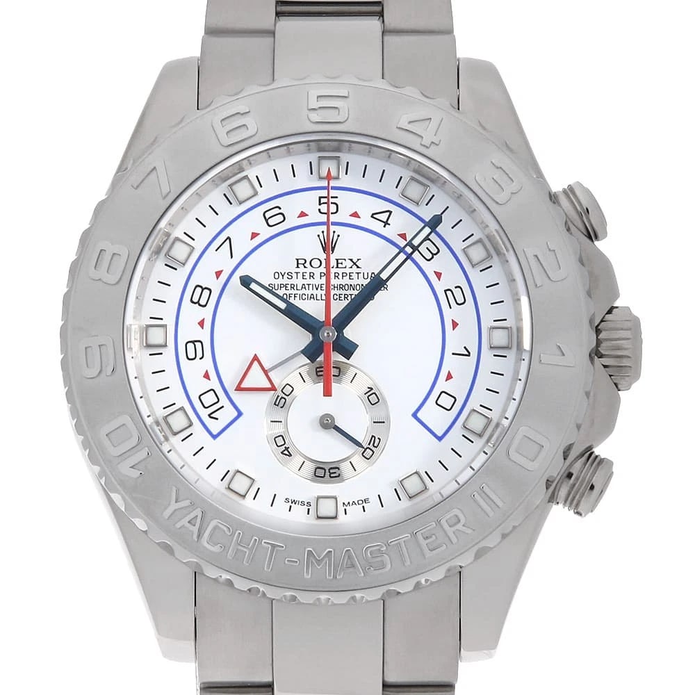 ROLEX YACHT MASTER WHITE: ROLEX Yacht Master white Brand: ROLEX Type: Wrist watch Material: Band MaterialWhite Gold, Case MaterialWhite Gold Color: White Size: Case:W44mm Circumference of Wrist:19cm Accessories: None