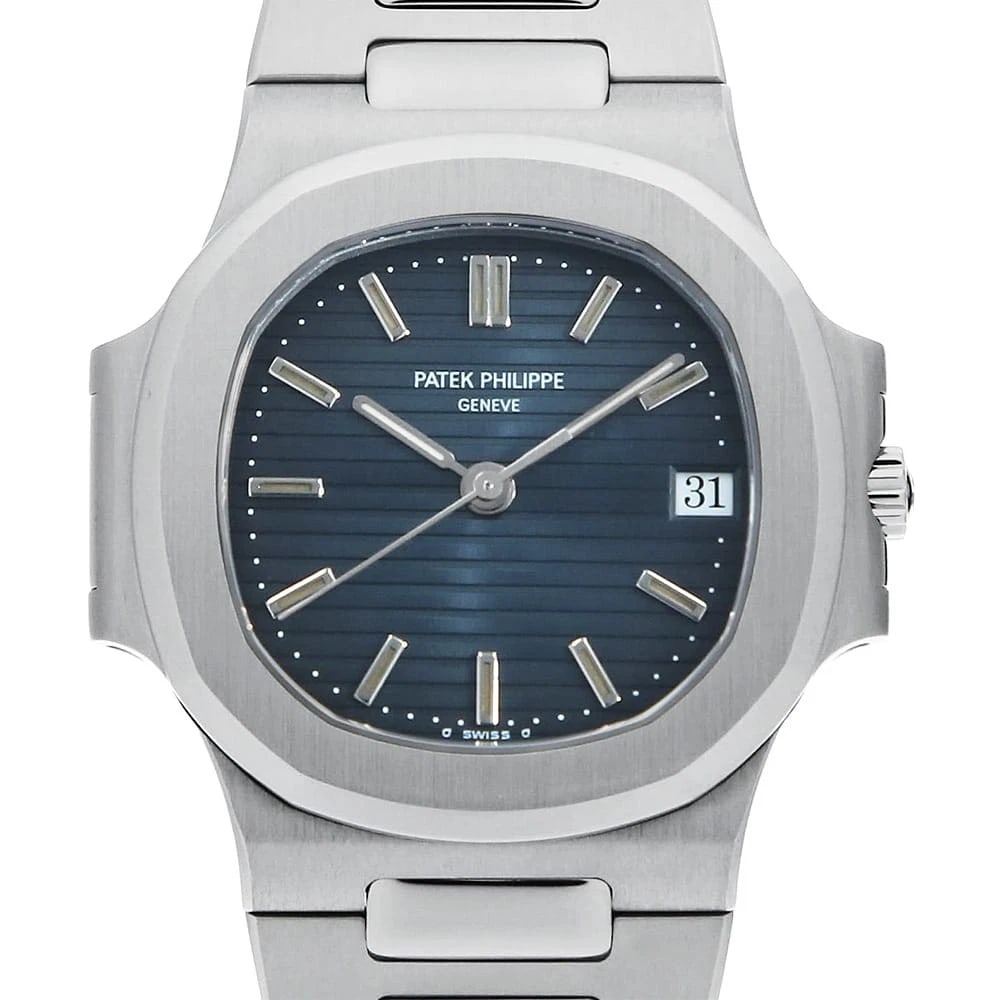 PATEK PHILIPPE NAUTILUS: PATEK PHILIPPE Nautilus Brand: PATEK PHILIPPE Type: Wrist watch Material: Band MaterialStainless Steel, Case MaterialStainless Steel Color: Blue Size: Case:W35mm Circumference of Wrist:18cm Acces