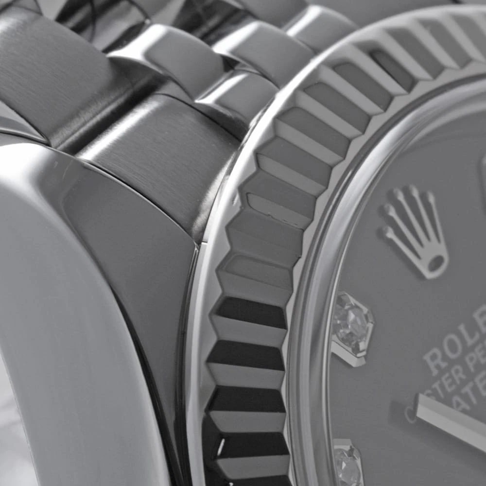 ROLEX DATEJUST DIAMOND DARK GRAY - 4