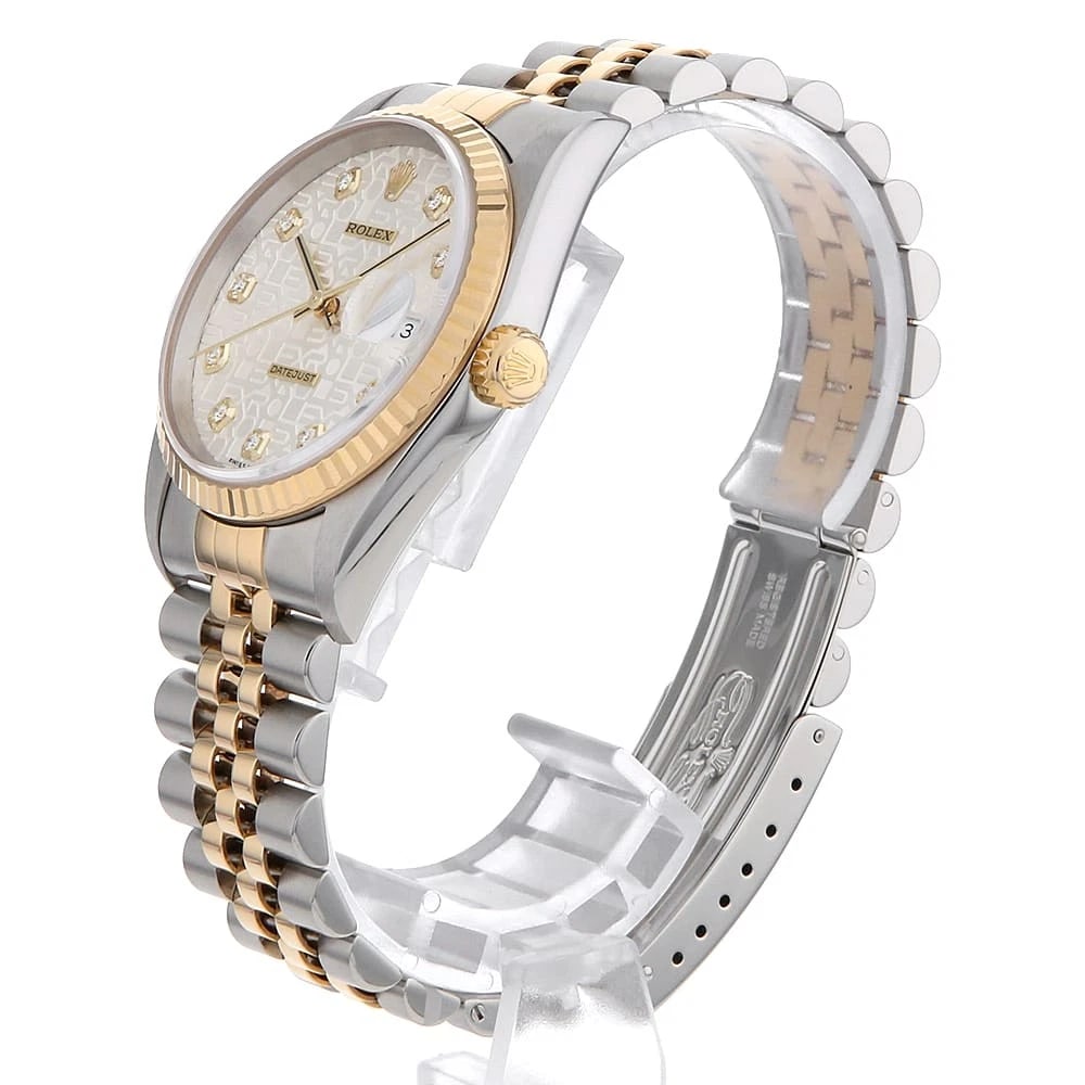 ROLEX DATEJUST DIAMOND SILVER - 2