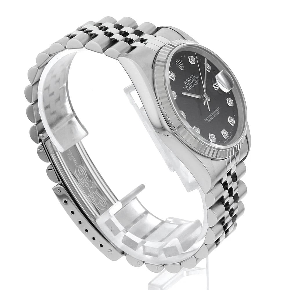 ROLEX DATEJUST DIAMOND BLACK - 3