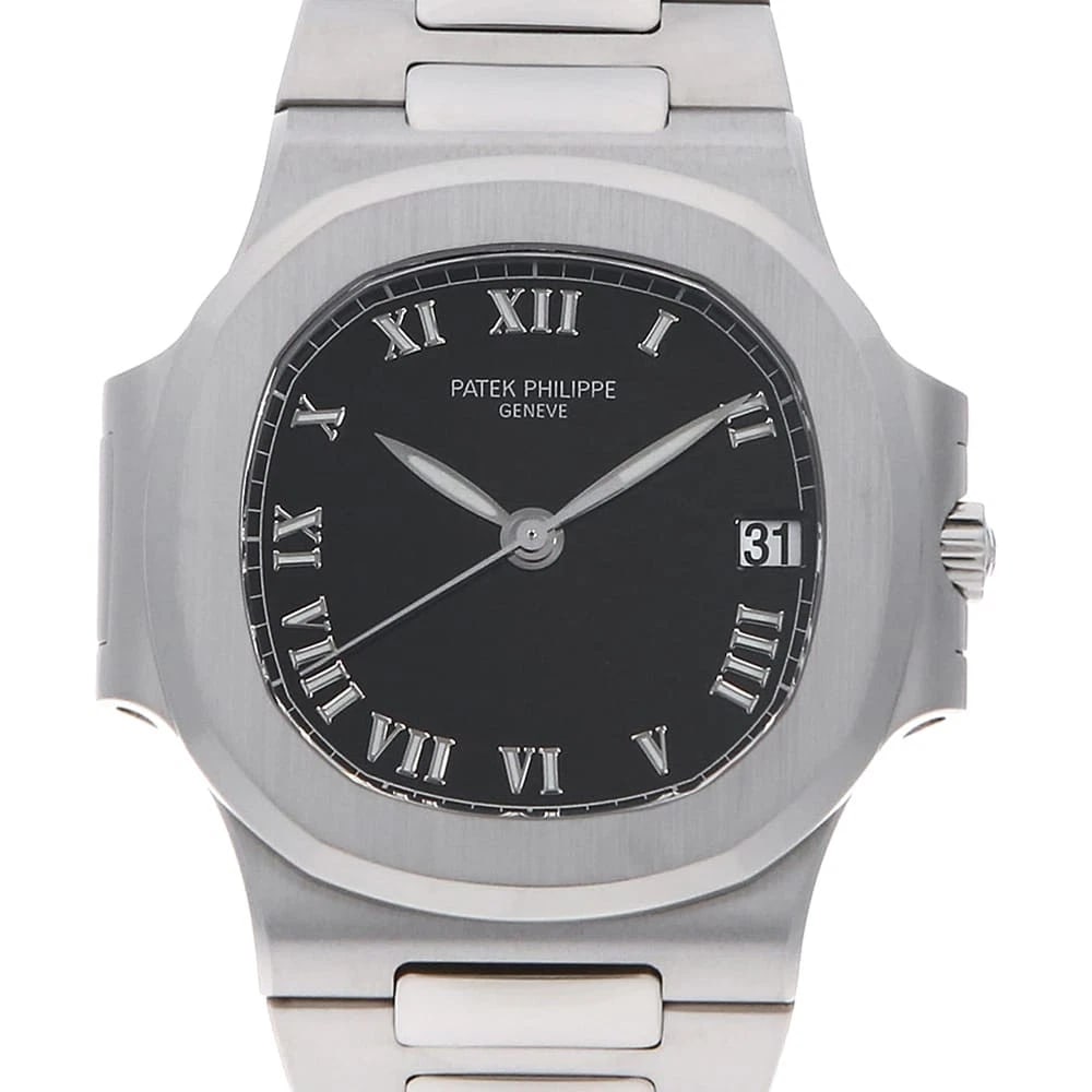 PATEK PHILIPPE NAUTILUS: PATEK PHILIPPE Nautilus Brand: PATEK PHILIPPE Type: Wrist watch Material: Band MaterialStainless Steel, Case MaterialStainless Steel Color: Black Size: Case:W35mm Circumference of Wrist:16.5cm