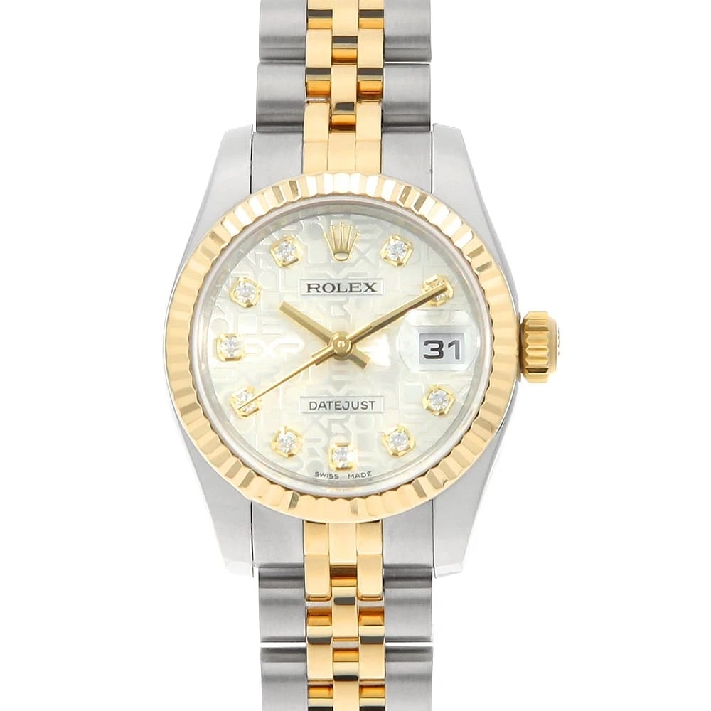 ROLEX DATEJUST DIAMOND SILVER: ROLEX Datejust Diamond Silver Brand: ROLEX Type: Wrist watch Material: Band MaterialStainless Steel/Yellow Gold, Case MaterialStainless Steel/Yellow Gold Color: Silver Size: Case:W26mm Circumferen
