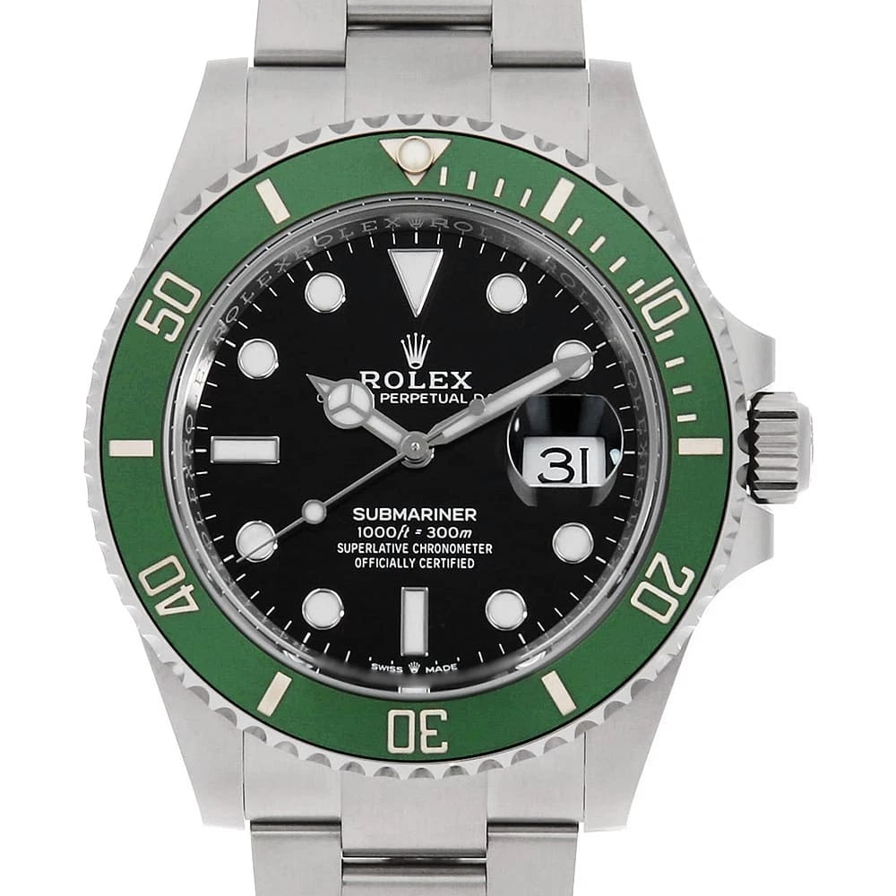ROLEX SUBMARINER BLACK: ROLEX SUBMARINER black Brand: ROLEX Type: Wrist watch Material: Band MaterialStainless Steel, Case MaterialStainless Steel Color: Black Size: Case:W41mm Circumference of Wrist:20cm Accessories: N