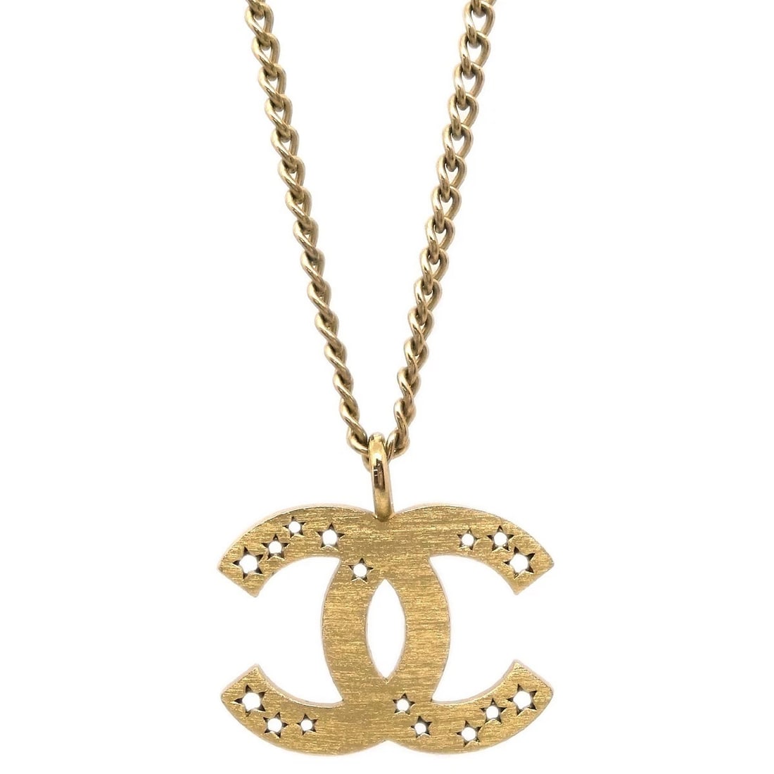 CHANEL GOLD CC CHAIN PENDANT NECKLACE: Chanel Gold CC Chain Pendant Necklace Brand: CHANEL Type/Style: Necklace Material: Gold Plated, Color: Gold Size: Chain(Overall) : 42.0 cm Top : W 2.0 x H 1.6 cm Accessories: None Accessories
