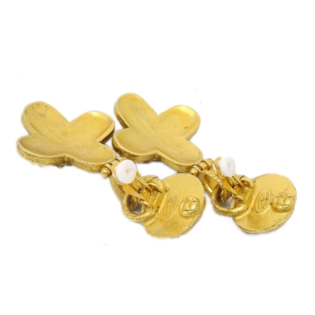 CHANEL ARTIFICIAL PEARL DANGLE EARRINGS - 2