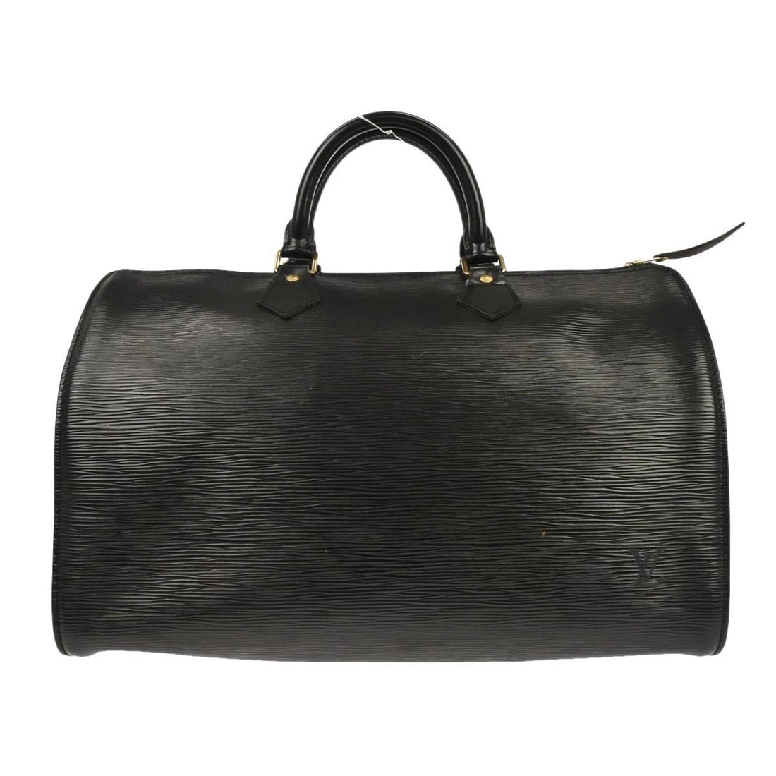 LOUIS VUITTON BLACK EPI SPEEDY 35 DUFFLE HANDBAG (1 of 6)