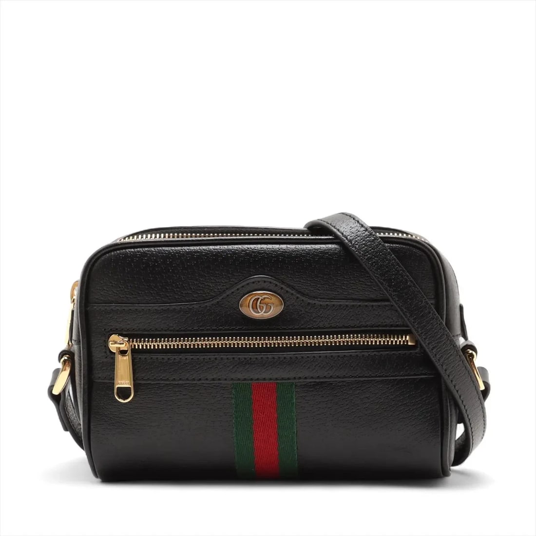 GUCCI SHERRY LINE LEATHER SHOULDER BAG BLACK: Gucci Sherry Line Leather Shoulder bag Black Brand: Gucci Type: Shoulder bag Material: Leather Color: Black Size: Height:4.7inch Length:6.9inch Depth:2.2inch Shoulder height:27.6inch Accessories: