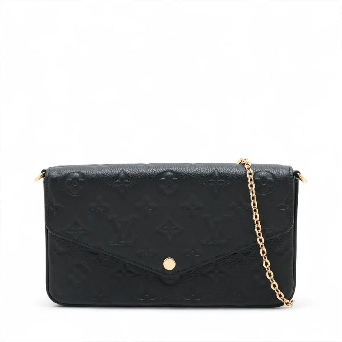LOUIS VUITTON MONOGRAM EMPREINTE POCHETTE FELICIE: Louis Vuitton Monogram Empreinte Pochette Felicie Brand: Louis Vuitton Type: Shoulder bag Material: None Color: Black Size: Height:4.7inch Length:8.5inch Depth:1.2inch Shoulder height:21.9inch Ac
