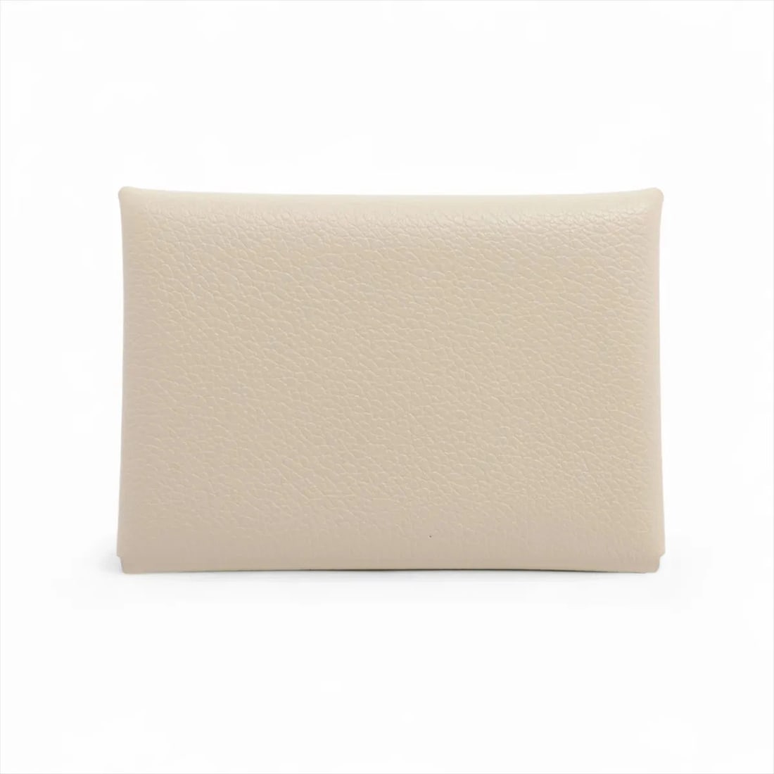 Hermes CALVI DUO EVERCOLOR COIN PURSE CRAIE SILVER: Hermes Calvi Duo Evercolor Coin Purse Craie Silver Brand: Hermes Type: Coin Purse Material: Evercolor Color: Craie Size: Height:3.0inchLength:4.1inchDepth:0.6inch Accessories: None Accesso