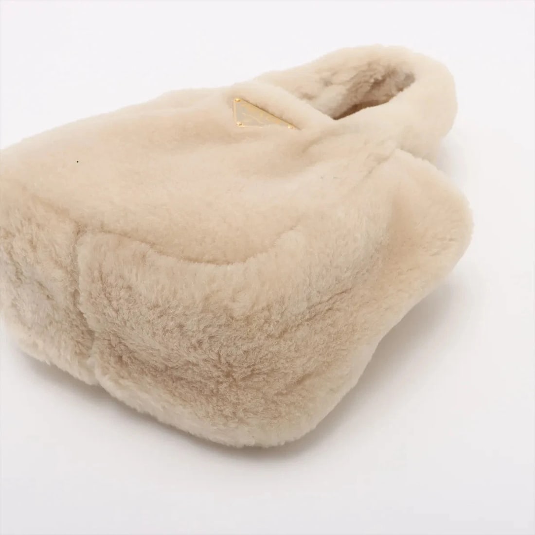 PRADA SHEARING HAND BAG - 3