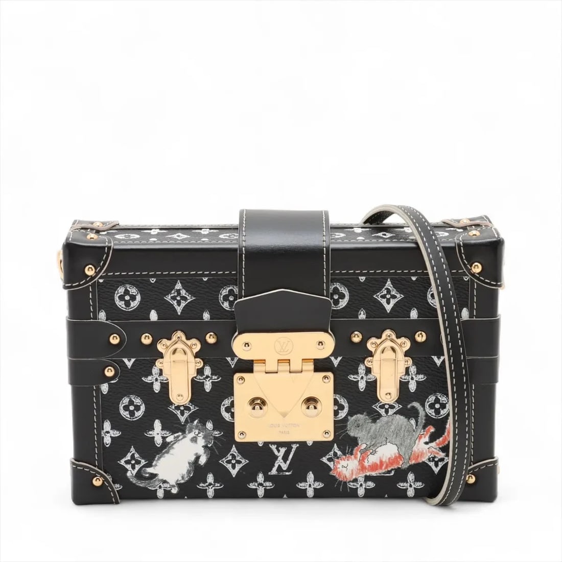 LOUIS VUITTON CATOGRAM PETITE MALLE BLACK (1 of 4)