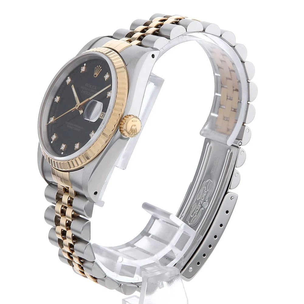 ROLEX DATEJUST DIAMOND BLACK - 2