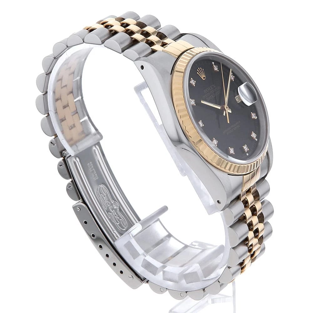 ROLEX DATEJUST DIAMOND BLACK - 3