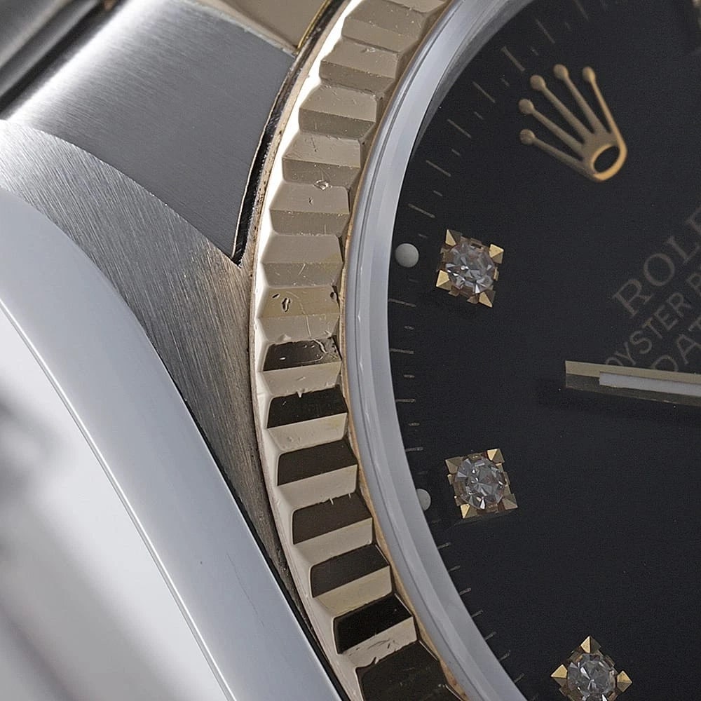 ROLEX DATEJUST DIAMOND BLACK - 4