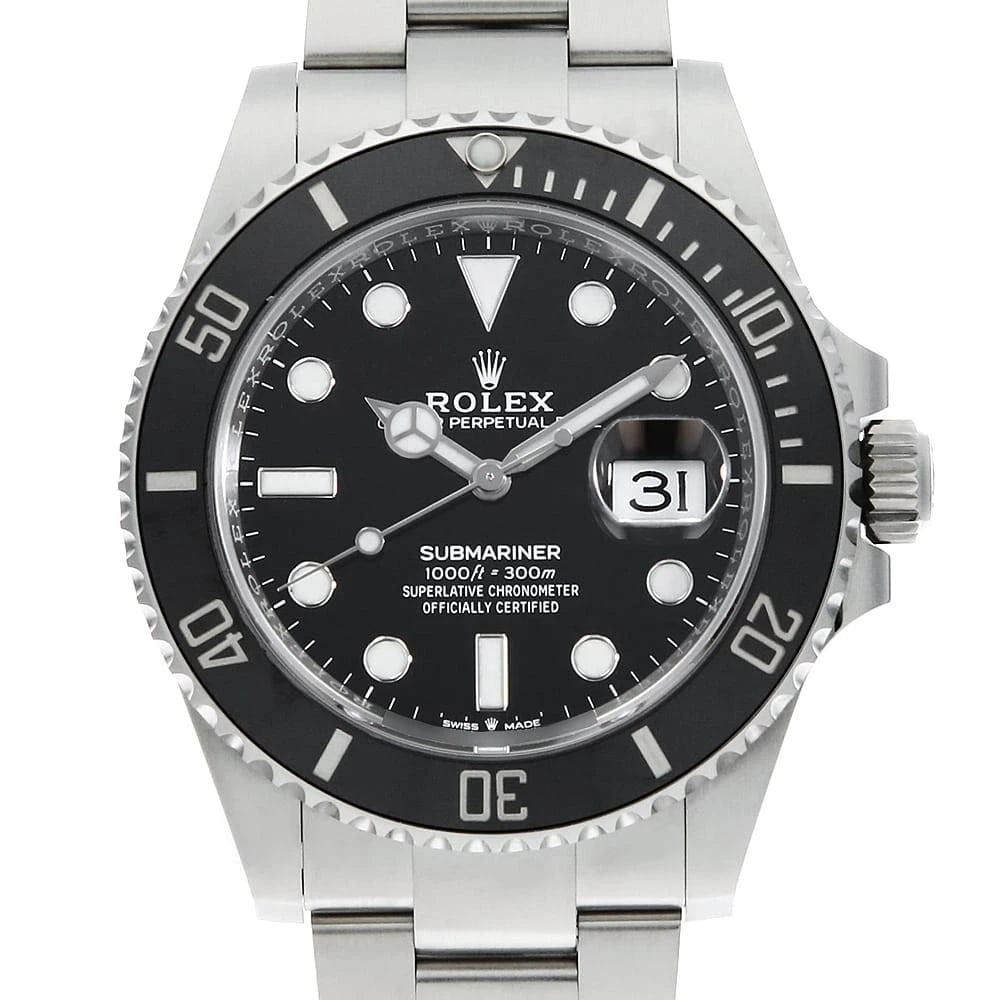 ROLEX SUBMARINER BLACK: ROLEX SUBMARINER black Brand: ROLEX Type: Wrist watch Material: Band MaterialStainless Steel, Case MaterialStainless Steel Color: Black Size: Case:W41mm Circumference of Wrist:20.5cm 