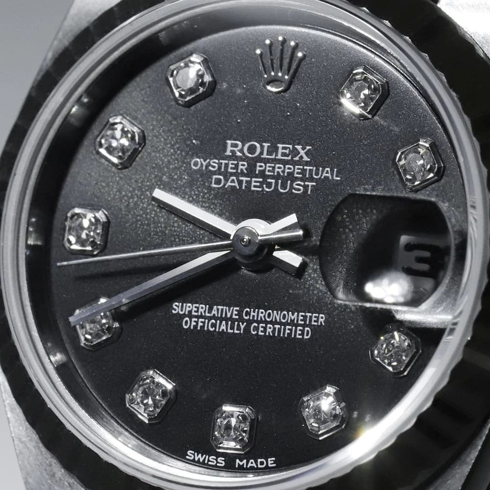 ROLEX DATEJUST DIAMOND BLACK - 4