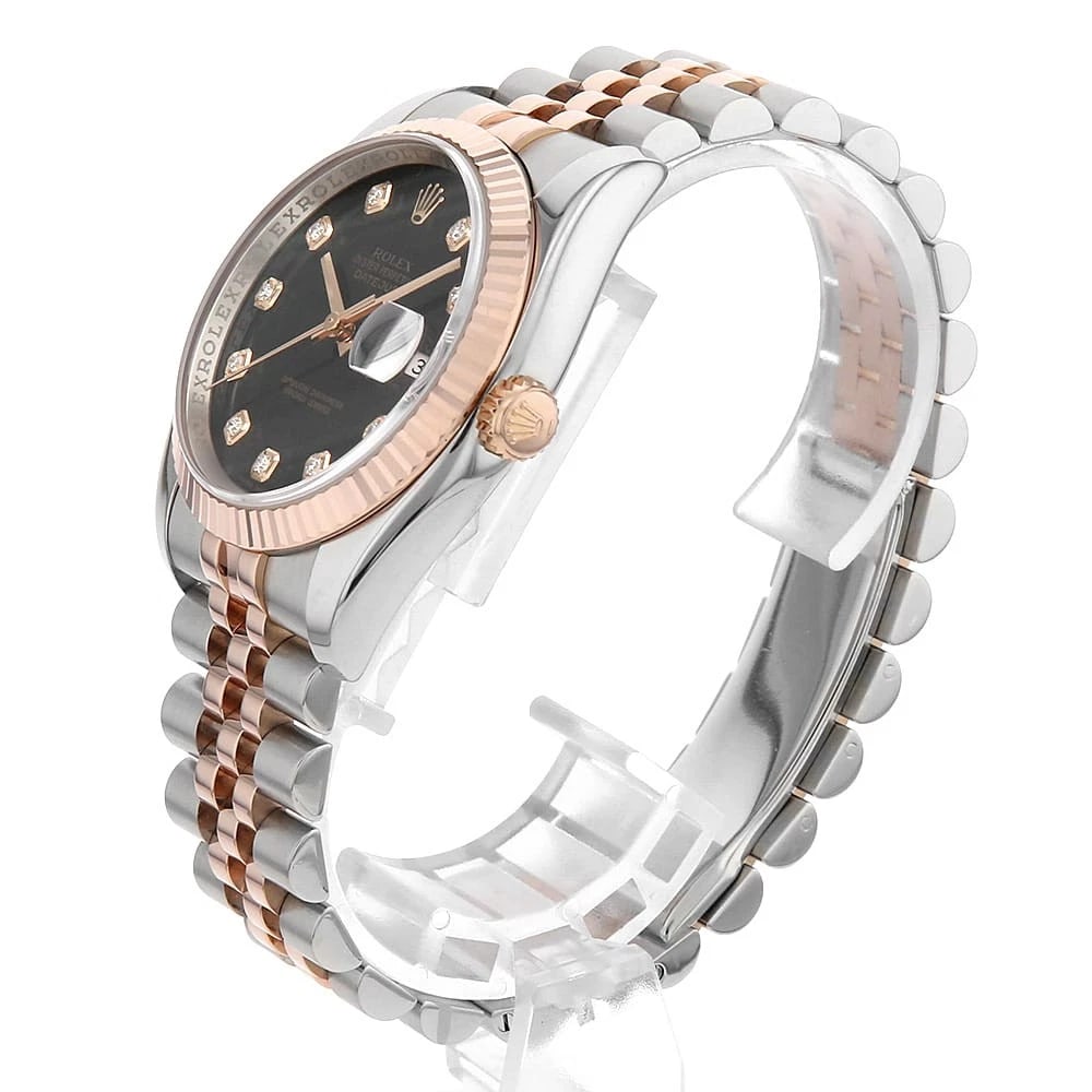 ROLEX DATEJUST DIAMOND BLACK - 2