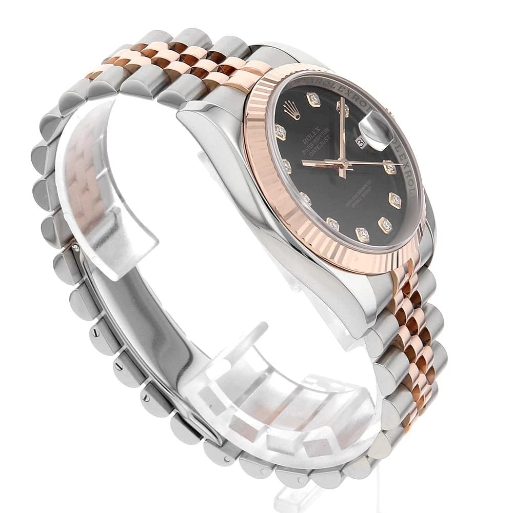 ROLEX DATEJUST DIAMOND BLACK - 3