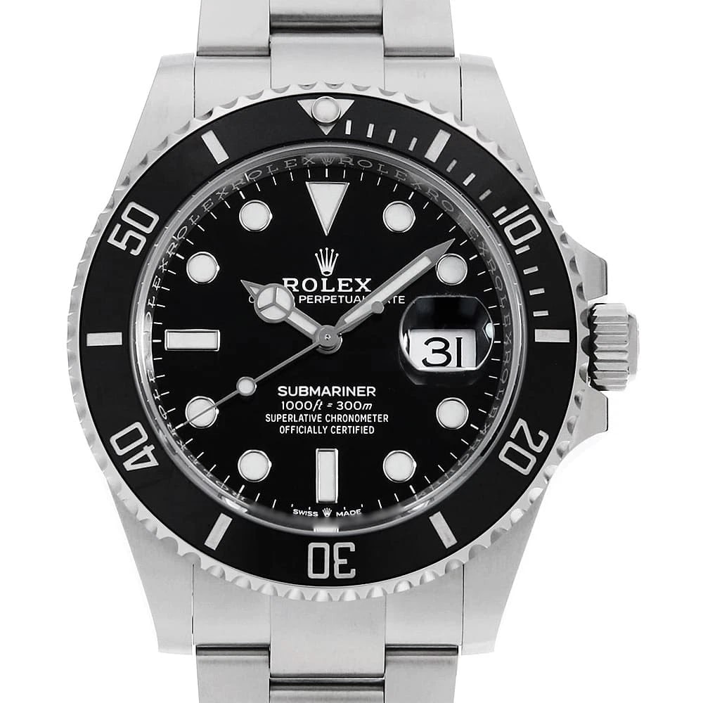 ROLEX SUBMARINER BLACK: ROLEX SUBMARINER black Brand: ROLEX Type: Wrist watch Material: Band MaterialStainless Steel, Case MaterialStainless Steel Color: Black Size: Case:W41mm Circumference of Wrist:20.5cm 