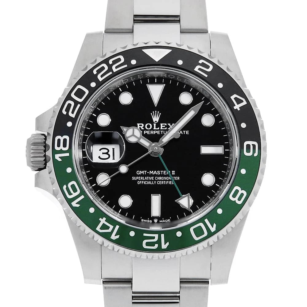 ROLEX GMT MASTER BLACK: ROLEX GMT Master black Brand: ROLEX Type: Wrist watch Material: Band MaterialStainless Steel, Case MaterialStainless Steel Color: Black Size: Case:W40mm Circumference of Wrist:19.5cm 